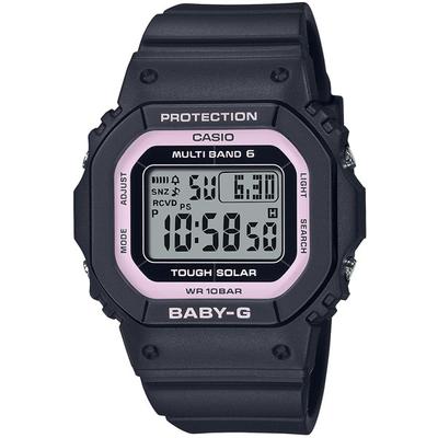 Женские часы Baby-G BGD-5650-1BJF [модель BABY-G Square Design Radio Wave Solar] квадратные черные