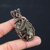 Dragon Blood Jasper Gemstone Pure Copper Wire Wrapped Handmade Pendant Jewelry For New Year Gift