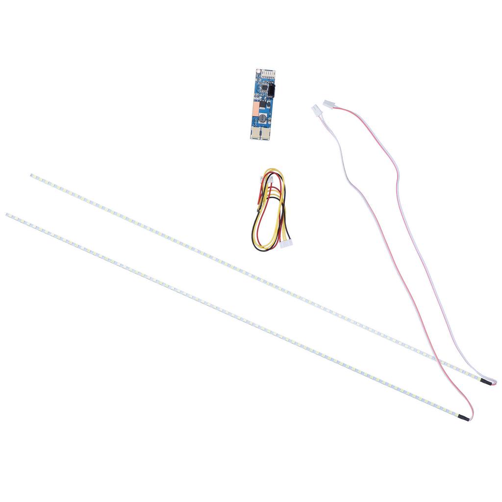 2Pcs LED Backlight Strips Liquid Crystal Display Lamp Tube Lights Kit with Driver Board Connection