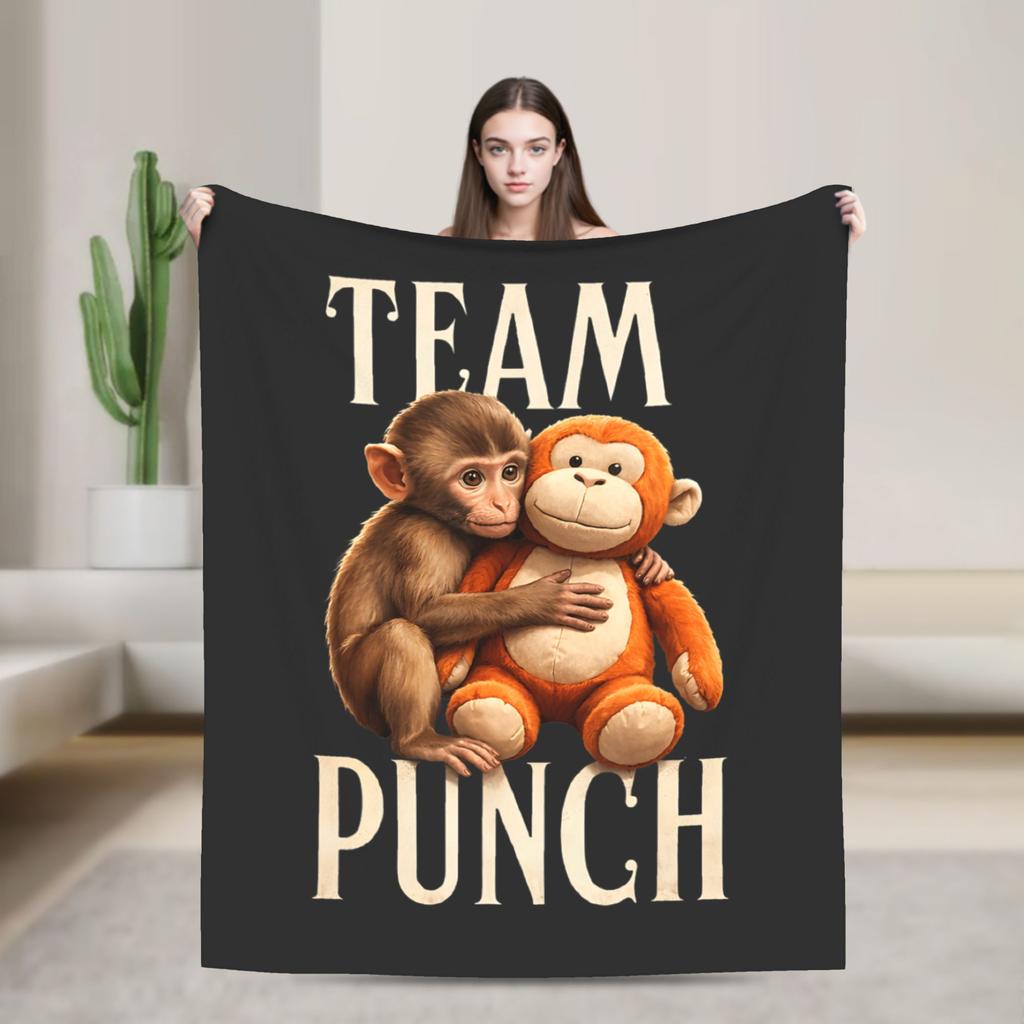 Soft Bedding Throws Travel Monkey Punch Blanket Flannel Bedspread For Bedroom Trend Sofa Bed Cover