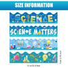 Outus 4 Rolls 131 Feet Science Bulletin Board Classroom Decor Science Theme Bulletin Board Borders Trim for Back to School Classroom Party Decor
