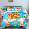 Пододеяльник Финес и Ферб, Полиэстеровый пододеяльник с мультяшным принтом для детской спальни, Аниме, Уютное постельное белье для комнаты, Разные размеры