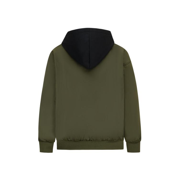 Jordan Модная хлопковая куртка с капюшоном и логотипом, с длинными рукавами, детские куртки Ivy-Green JD2342011GS-002