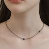 Tatiana (Серебро 925) Ожерелье из бусин в оттенках серого NZ2447