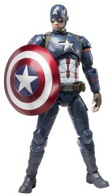 TAMASHII NATIONS Капитан Америка 150 мм окрашенная подвижная фигурка SHFiguarts (Гражданская война) приблизительно. АБС и ПВХ