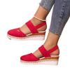 Women's Shoes 2024 Brand Closed Toe Women's Sandals Hot Sale Casual Sandals Women Round Toe Slip On Wedges Platform Shoes Ladies