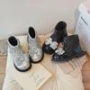 2024 Autumn Winter Crystal Princess Boots for Girls: Korean Style, Medium/Large Sizes, Baby Girls Single Boots