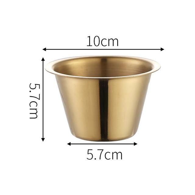 304 Stainless Steel Small Seasoning Dish Kitchen Sauce Cup Ketchup Dipping Bowl Appetizer Plates Sushi Vinegar Soy Saucer
