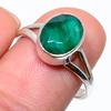 Изумруд(Смоделированный) Кольцо из серебра 925 пробы с драгоценными камнями ручной работы S.9 C0R99