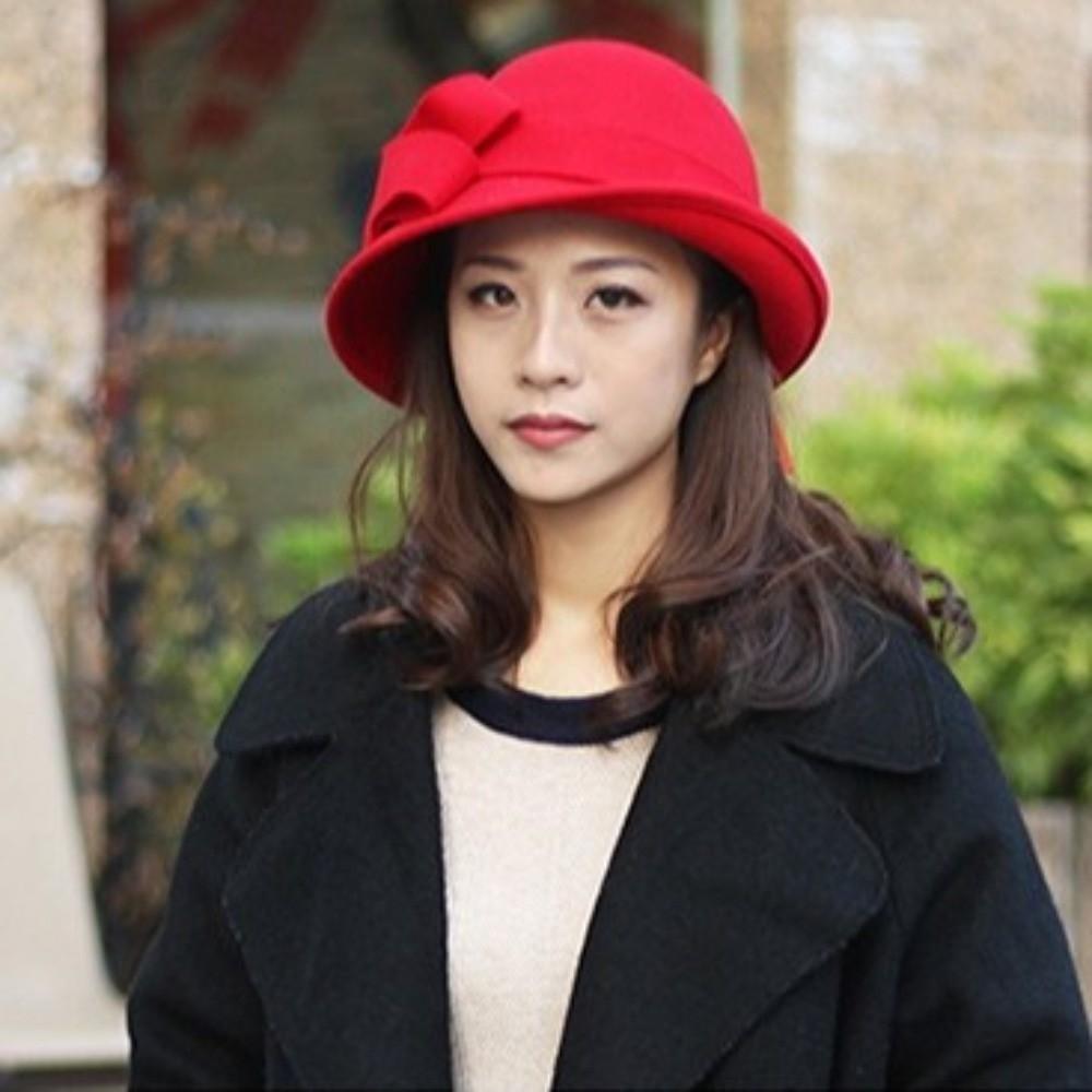 Фетровая шерстяная шляпа-ведро Бандана-шляпа с бантом Траурная шляпа Изысканная черная шляпа-топпер Женская