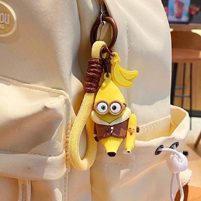 Minions Winter Keychain Cute Cartoon Charms For Backpacks And Gifts**