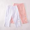 Укороченные брюки для девочек, летний наряд, новые детские брюки, тонкие детские леггинсы, детские шорты