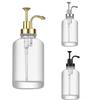 Portable Hand Soap Dispenser Clear Coffee Syrup Dispenser New Glass Soap Dispensers