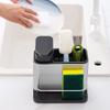 Detergent Dispenser Tableware Storage Rack Stainless Steel Kitchen Drain Rack  Kitchen Cleaning