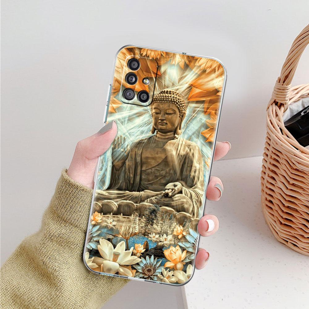 Прозрачный чехол Будды для Samsung Galaxy A51 A71 A21s A31 A12 A32 5G A21 EU A52 4G A41 A11 A22 TPU чехол для телефона