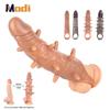Men Large Penis Extender Sleeve Reusable Penis Delay Sleeve Dick for Male Dildo Enlargers Sex Toys