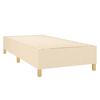 Maison Exclusive - Sommier à lattes de lit et matelas Crème 90x190 cm Tissu