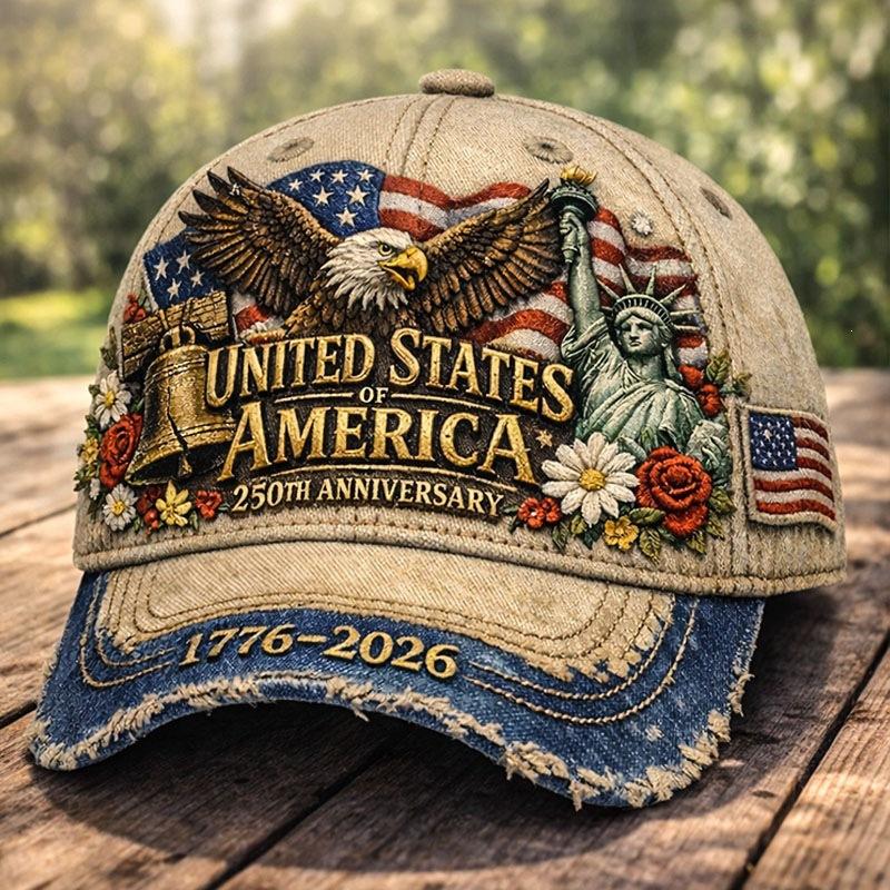 New anniversary D print baseball cap, trendy hat, adult casual baseball cap
