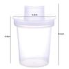 6PCS Leakproof Milk Powder Container Transparent Baby Formula Box  Newborn