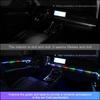 5 in 1 6 in 1 Car Atmosphere Lamp RGB Rainbow 213 Color LED Acrylic Strip Fiber Optic Symphony Interior Decoration Ambient Light