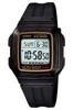 Цифровые часы Casio F-201WA-9AJF - Черные/Золотые