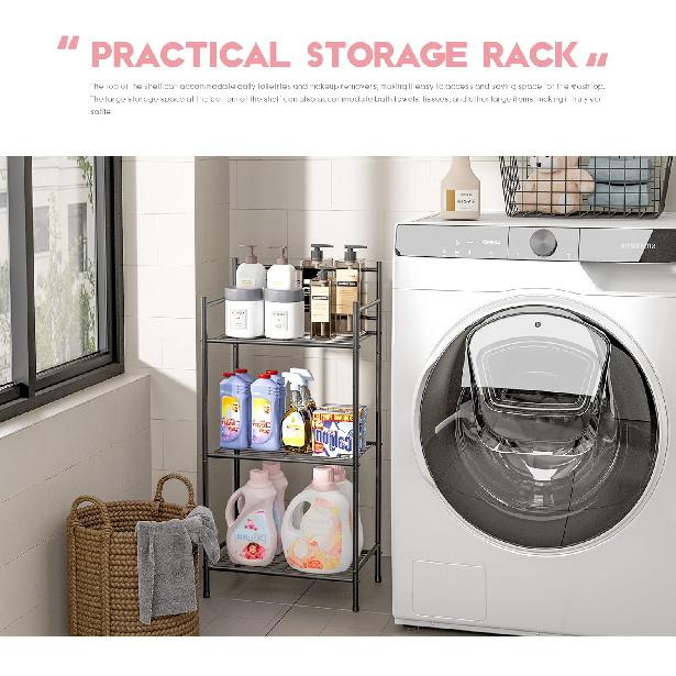 LEEDA 3-ярусные отдельно стоящие многоцелевые стеллажи для хранения, сверхпрочный металлический стеллаж, для демонстрации растений, цветов, принадлежностей для ванной, для кухни, ванной комнаты