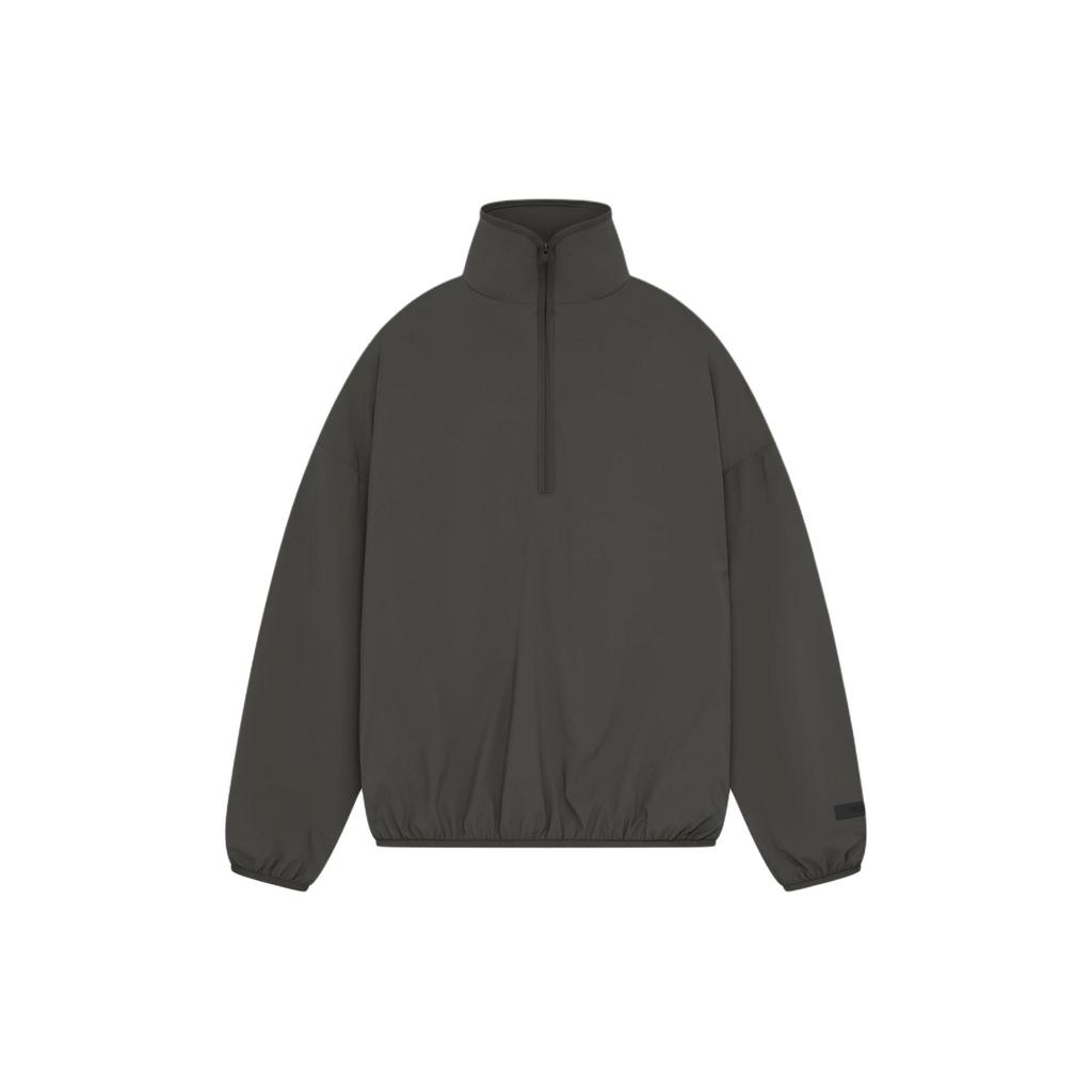 Fear of God Essentials Нейлоновый топ с молнией до середины и воротником-стойкой для мужчин, цвет чернильный, черный 186SP244030F