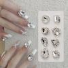 10Pcs Nail Art Rhinestones Sparkling Metal Ornaments Nail Art Accessories for DIY Crafts Nails Clothes Shoes Jewelry