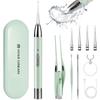 Earpick Set with Magnifying Ear USB LED for Ear Storage Case Included Lens, Cleaning, Rechargeable, Tweezers, Light, Children, Cleaning,