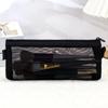1PCS Makeup Brush Storage Mesh Transparent Pencil Case Stationery Bag Stationery Bag Simple Large Capacity Pencil Case