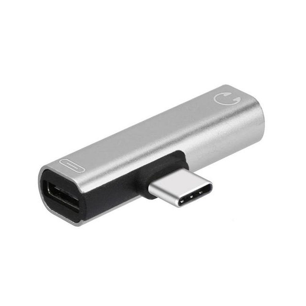Adapter 2 In 1 Audio Adapter USB-C Charging Adapter USB Type C Adapter Audio Headphone Adapter
