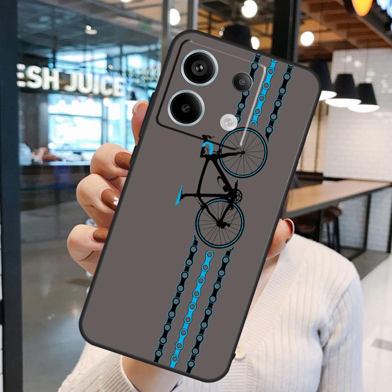 Bike Bicycle Cycling Case For Xiaomi Redmi Note 13 Pro 10 11 12 14 15 Pro Plus Redmi 15C 14C 10C 12C 13C 15 Cover