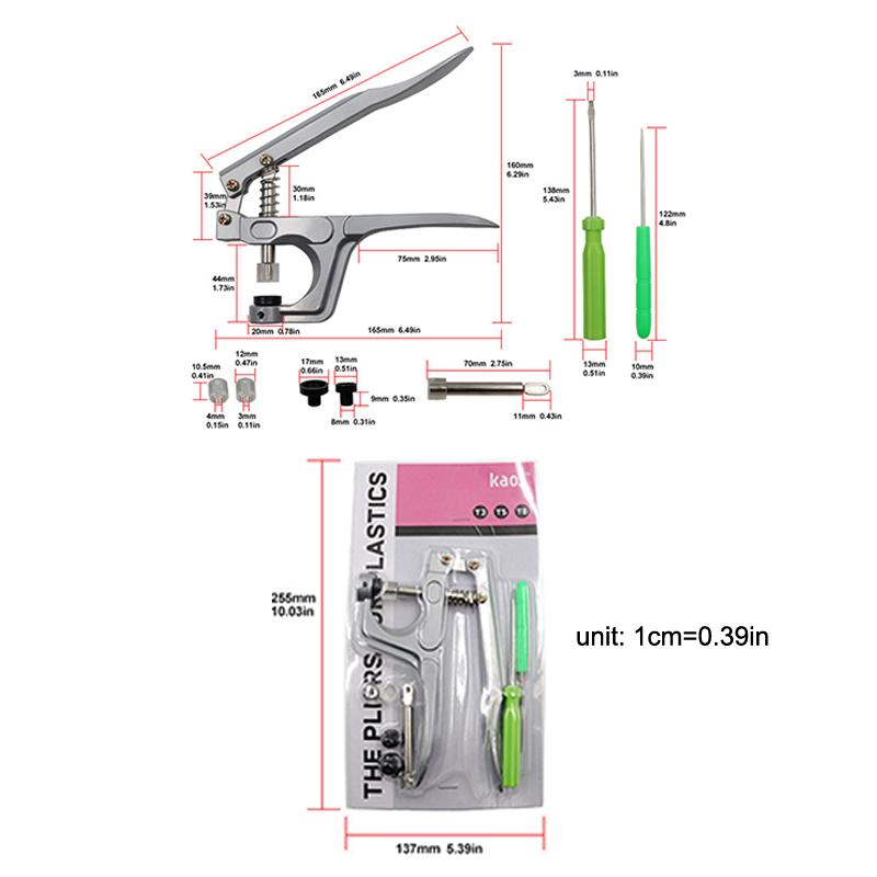 Набор инструментов для установки пластиковых кнопок из смолы, портативная ручная кнопочная машина, набор инструментов для самостоятельной швейной машины