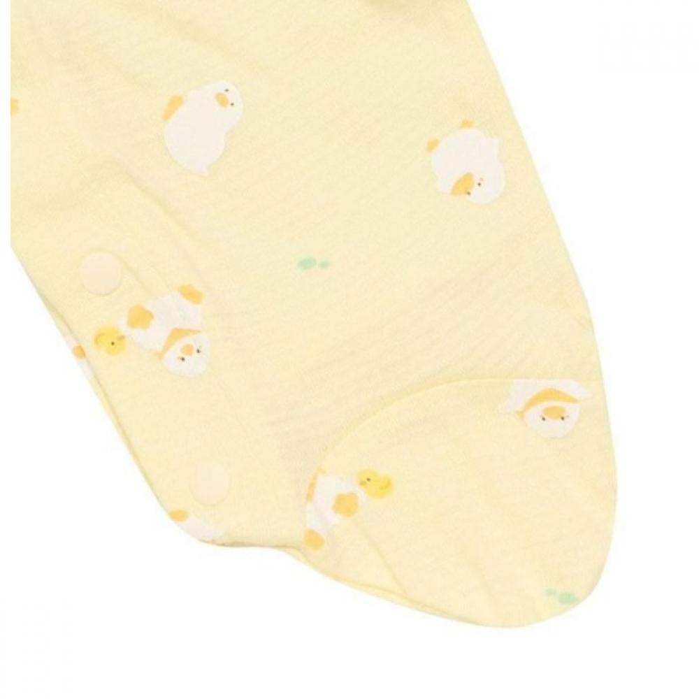 Absorba Cotton Modal Romper And Bib Set Yellow A1110616