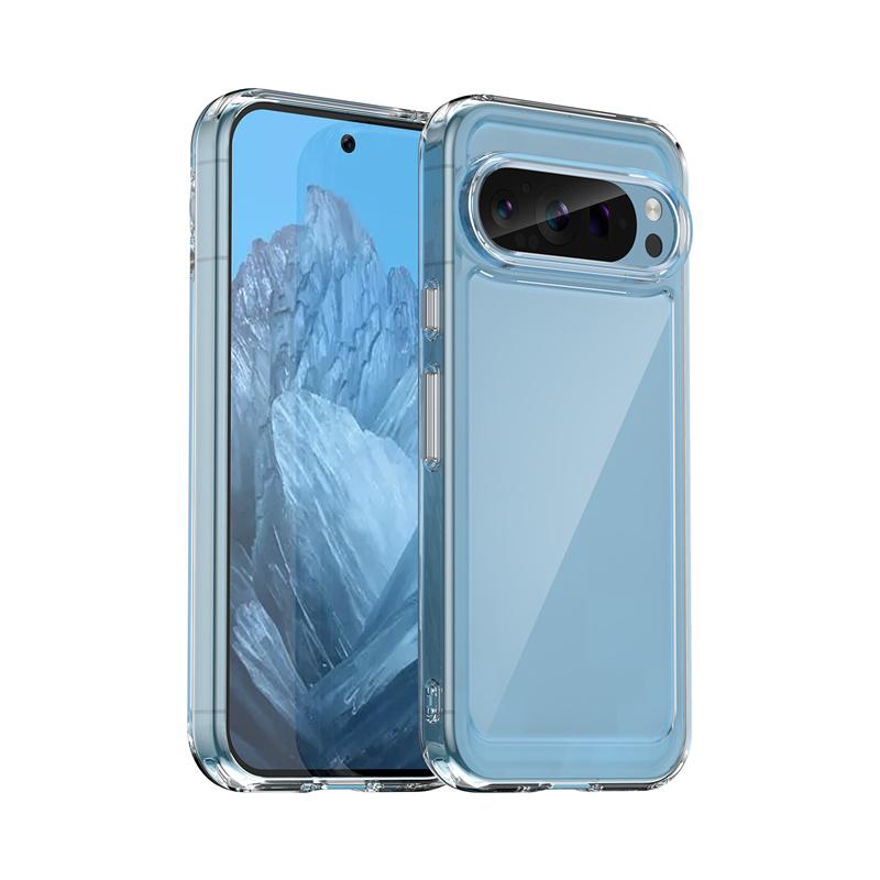 Цветной прозрачный чехол из ТПУ для Google Pixel 9 Pro XL 8A 8 5G, защитная крышка, противоударный прозрачный чехол-рамка, Coque Fundas