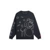 Li-Ning X Disney Toy Story Strawberry Bear Collection Cartoon Bear Pattern Round Neck Loose Long Sleeve Sweater Women Sweater AMBS198-6