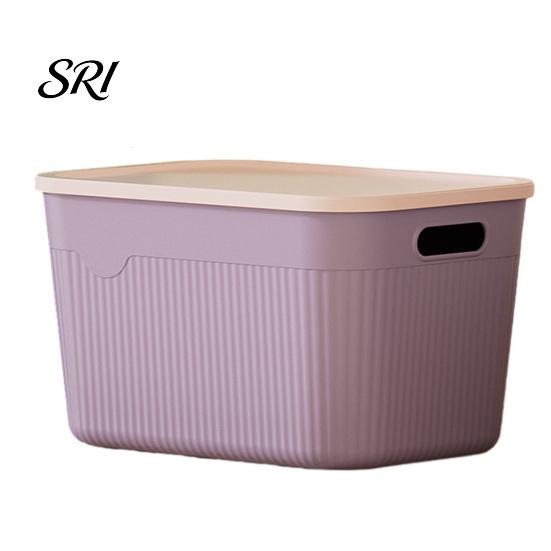 Balcony Gardening Supplies Container Storage Box with Handle And Lid Organizer Space Office Saving Stackable for Kitchen Bedroom Dormitory