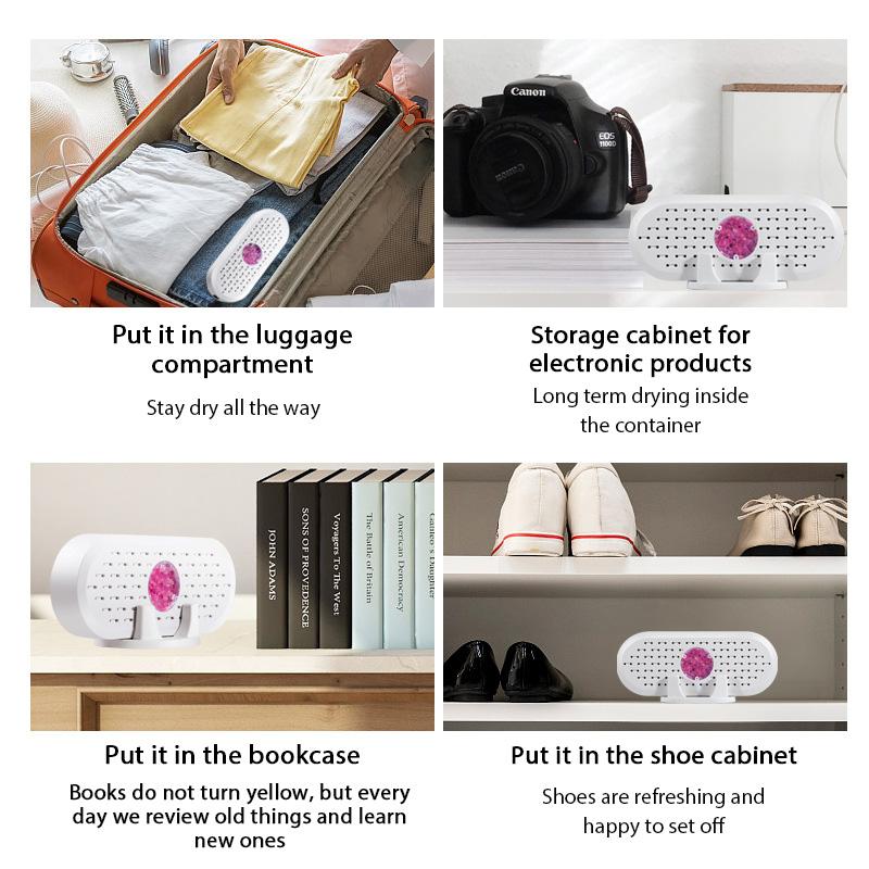 Портативный осушитель многоразовый домашний мини-осушитель для спальни, офиса, шкафа для обуви, поглотитель влаги, маленькие осушители