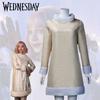 Sinclair Enid White Dress Cosplay Costume Addams Halloween Outfits