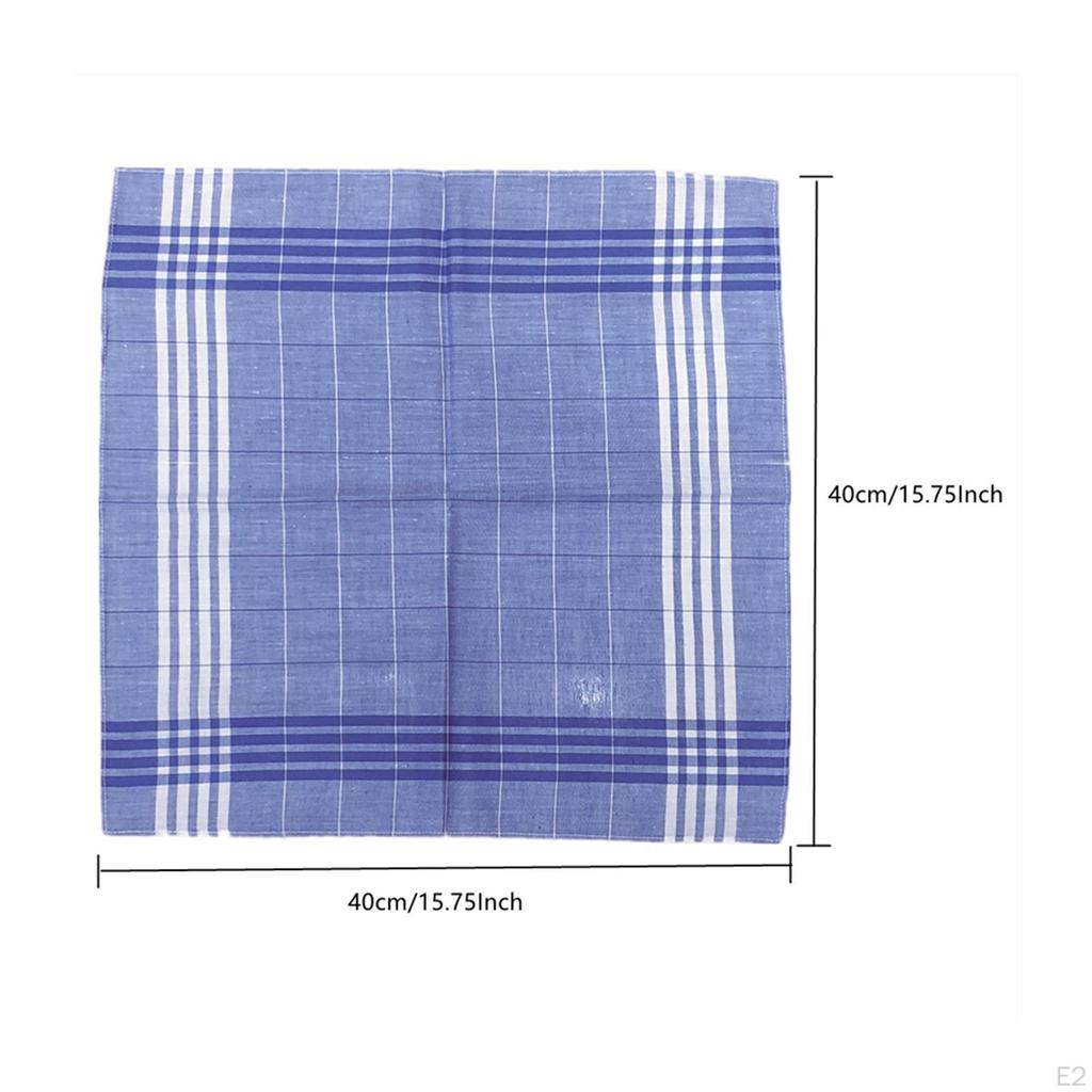 6x Men Wipe The Sweat Towels Comfortable 40Cmx40cm Fashion Hankies