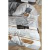 Sahara, Patterned Double Duvet Cover Set With Elastic Sheets, Reusable On Both Sides