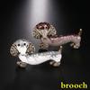 Lovely Animal Shape Delicate Gifts Dachshund Dog Brooch Lapel Pin Fashion Jewelry Popular Accessories