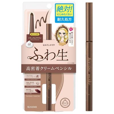 Heroine Make Soft Define Cream Pencil N 01 Natural Brown 0.1g Roll-out Eyeliner Oval Core Natural