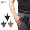 2Pcs Outdoor Triangular Waist Bag Tactical Zero Wallet Military Fans Tactical Buckle Running Portable EDC Tool Storage Handheld Bag