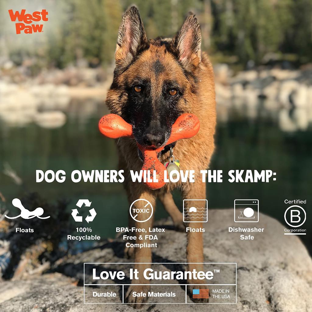 West Paw Dog Toy Zogoflex Echo Scamp Egg Plant (Purple)