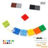 30 шт. Частицы для сборки MOC 3022 Тонкая пластина 2x2 точки Строительные блоки 2*2 Фигурки Кирпичики DIY Образовательная творческая игрушка для детей