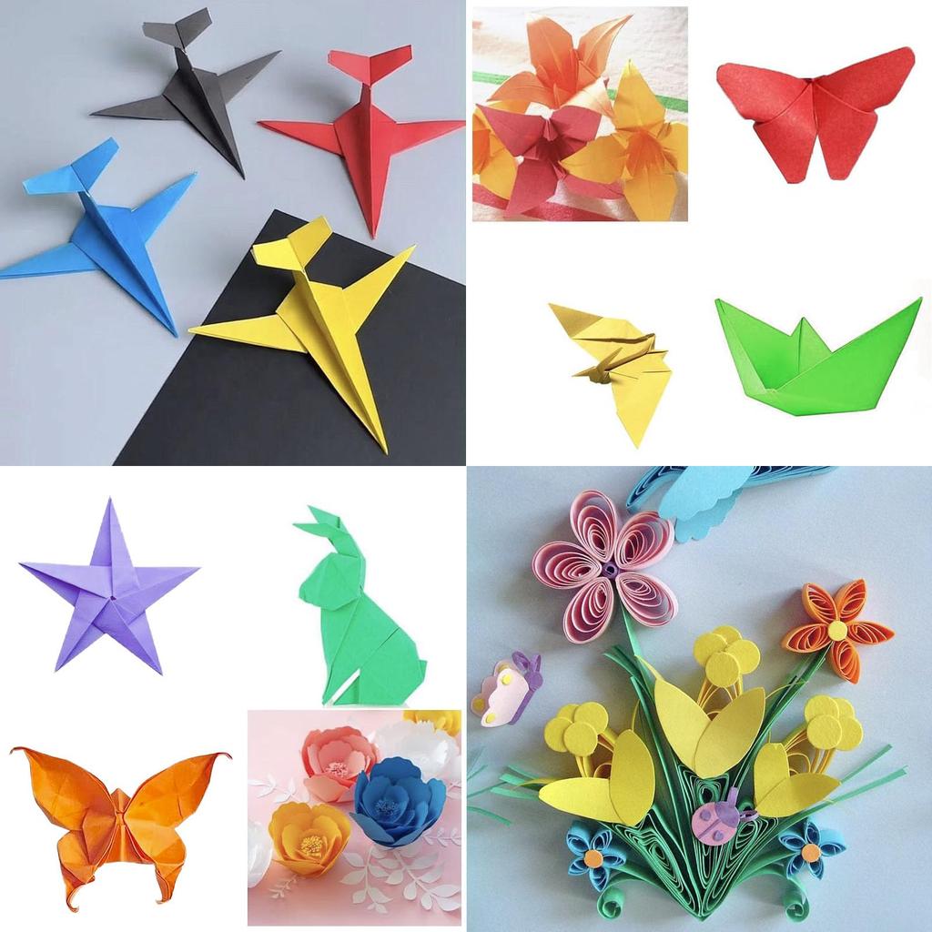 Набор бумаги для оригами из 400 листов - 10/15/20 см Двусторонняя цветная крафтовая бумага для DIY