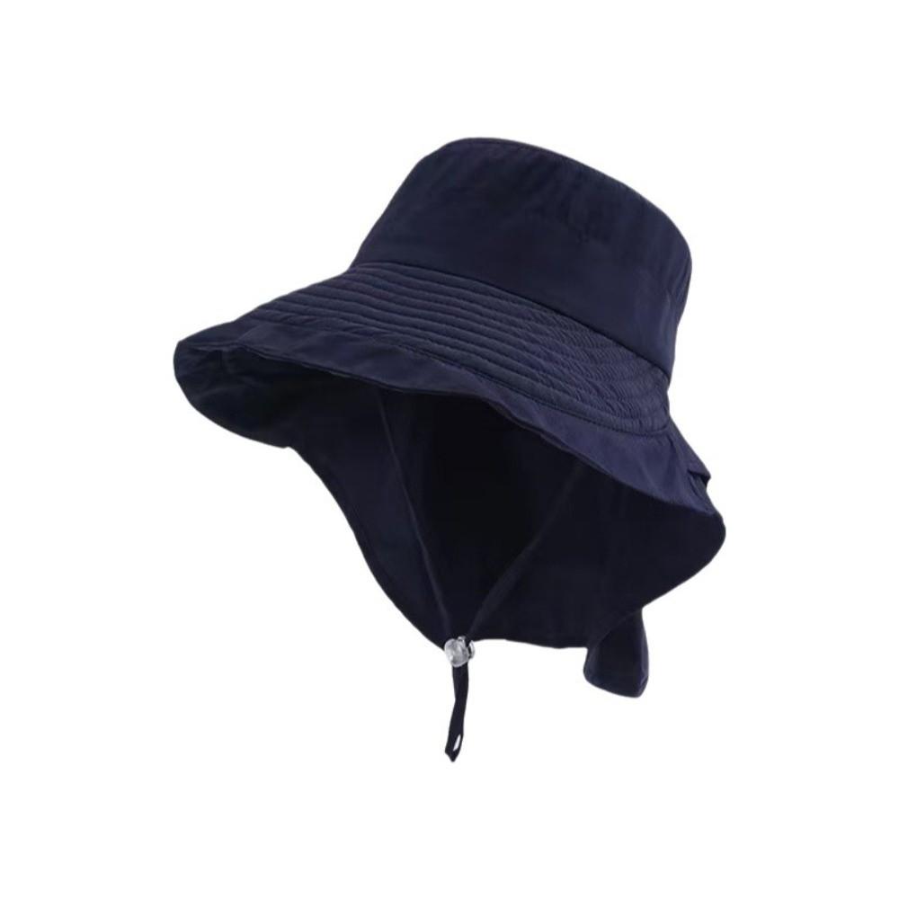 Korean Style Wide Brim Sun Hat Solid Color Women Bucket Hat Fashion Sun Protection Hat  Outdoor
