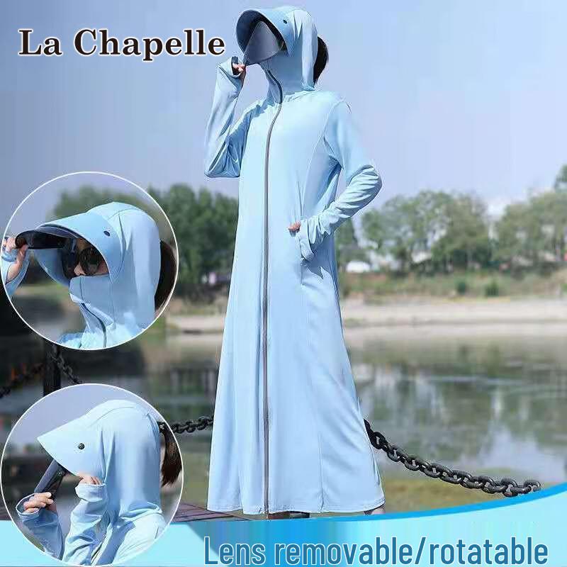 Женская легкая солнцезащитная худи La Chapelle из ледяного шелка с защитой от УФ