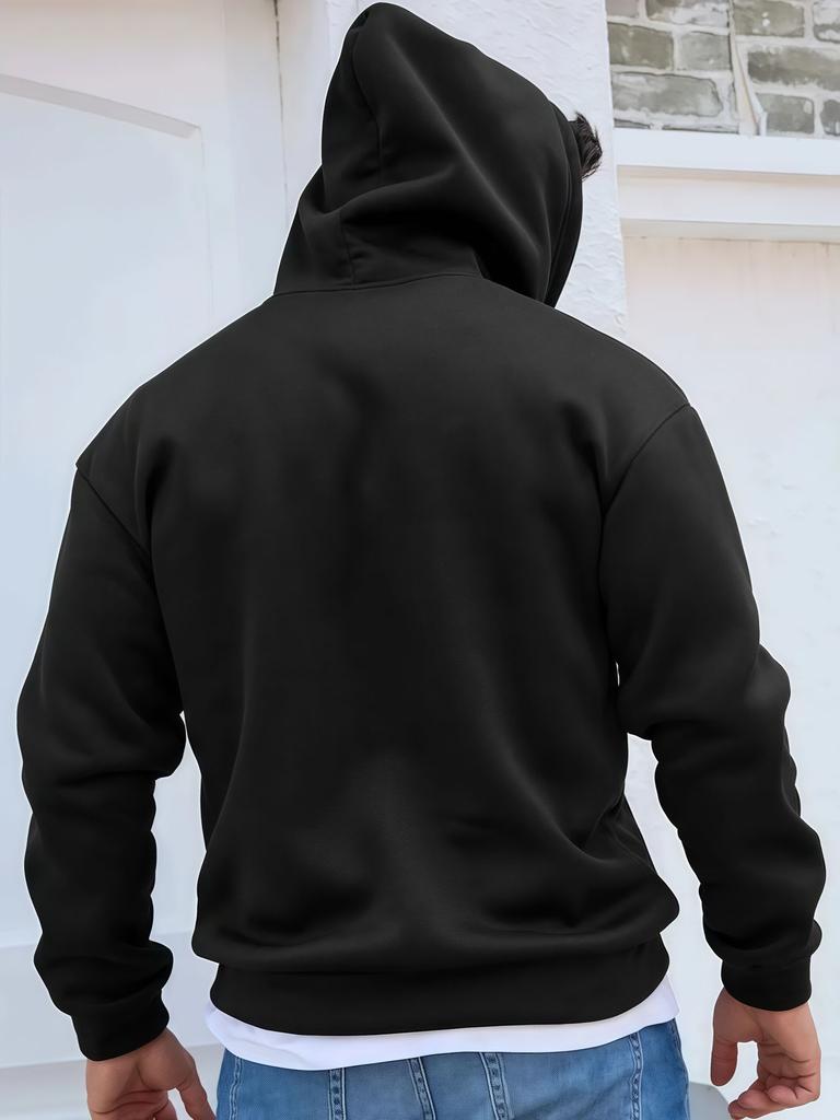 2025 Мужские Новые Осенне-Зимние Толстовки с КапюшономХуди для Мужчин Мужская Толстовка Detroit Vs All Смешная Черная Толстовка